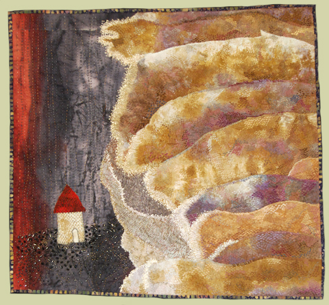 Image of quilt titled “Louisiana Levees” by Deborah Jaffe